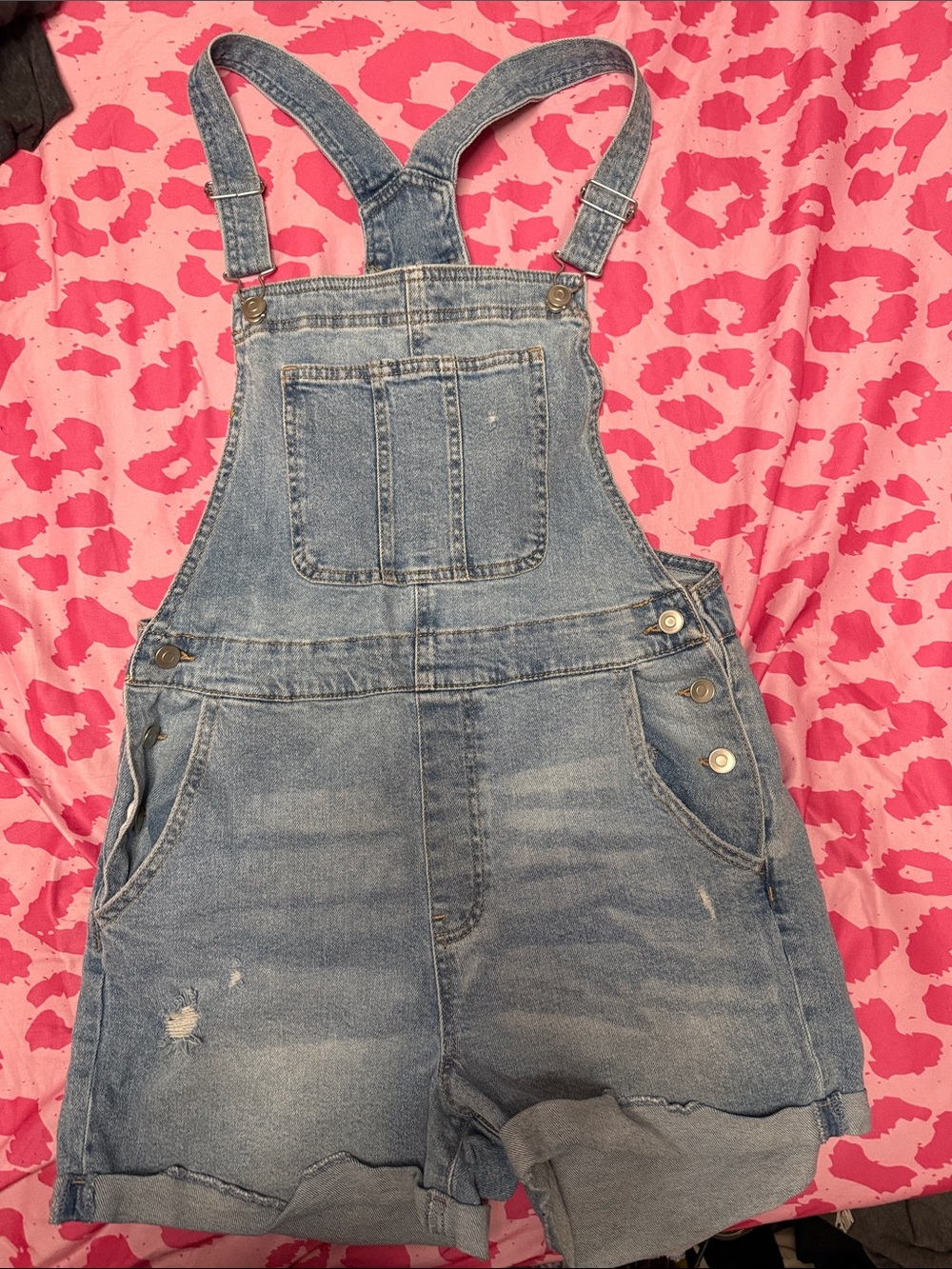 No Boundaries Denim Shortalls